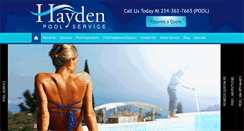 Desktop Screenshot of haydenpools.com